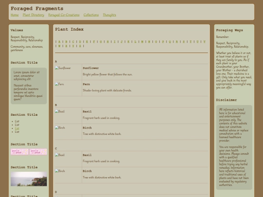 PlantIndex screenshot