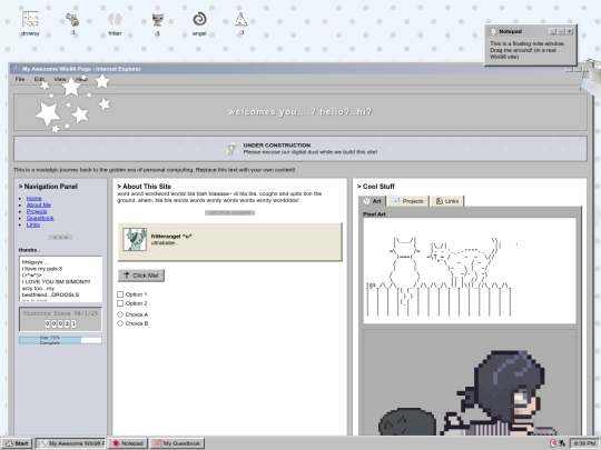 index screenshot