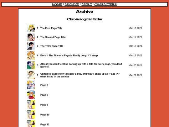 archive screenshot
