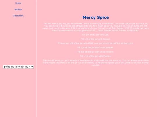 Recipes/Mercy-Spice screenshot