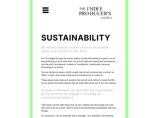sustainability screenshot