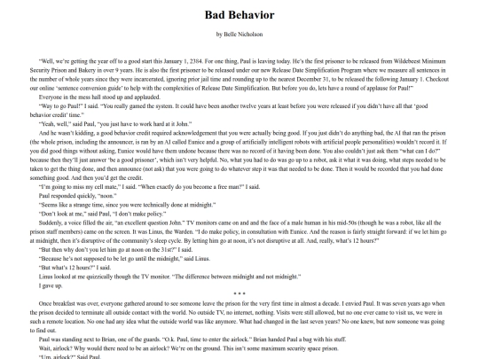 BadBehavior screenshot