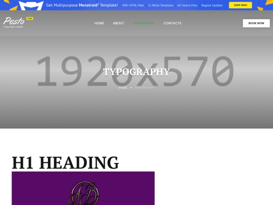 typography screenshot