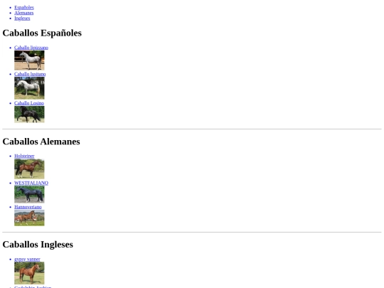 Caballos/RazasdeCaballos screenshot