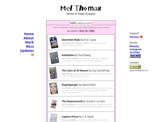 recs/books screenshot