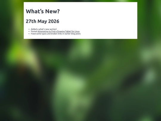 updates screenshot