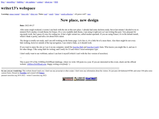 blogging/new-place-new-design screenshot