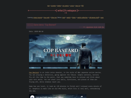 games/cop-bastard-japanese-style-indie-fps-demo screenshot