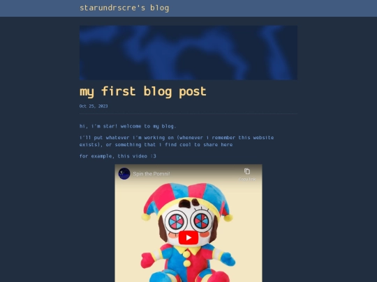 blog/2023/10/25/first-post screenshot