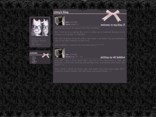 blog screenshot