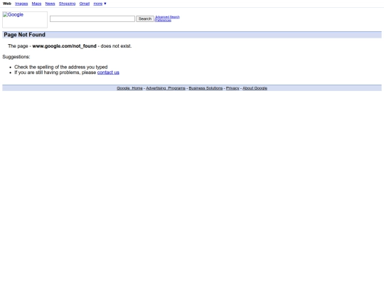 not_found screenshot
