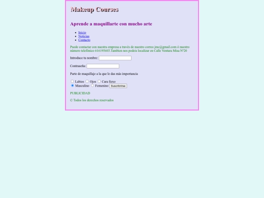Contacto screenshot