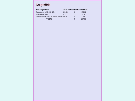 Tablas screenshot