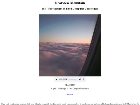 albums/Forethought screenshot