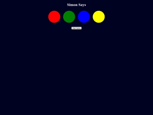 apps/simonsays screenshot