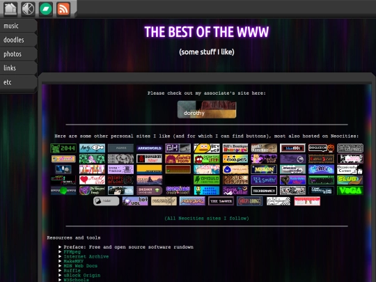 links screenshot