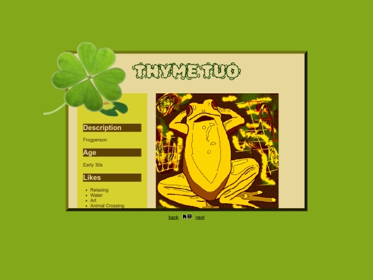 about/system/thyme screenshot