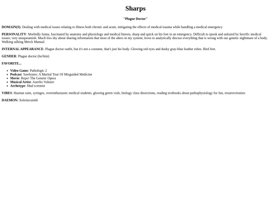 sharps screenshot