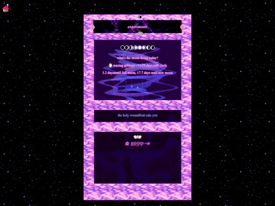 experiments screenshot