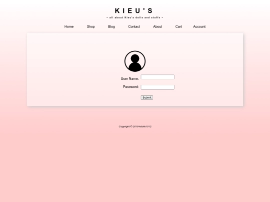 login screenshot