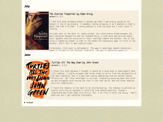book-reviews screenshot