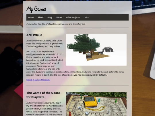 games screenshot