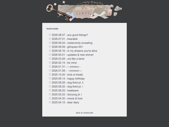 diary screenshot