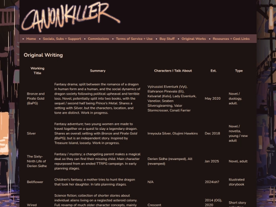 projects screenshot