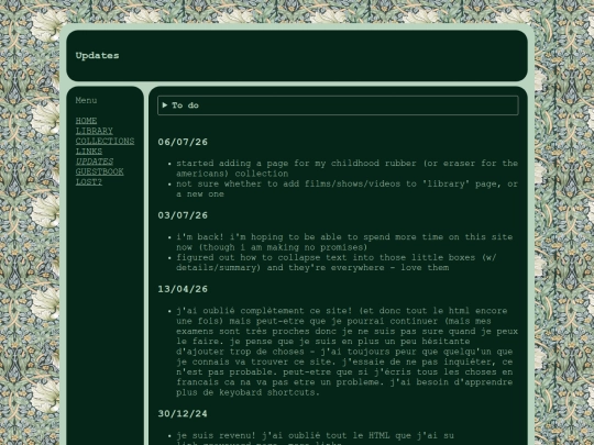 updates screenshot