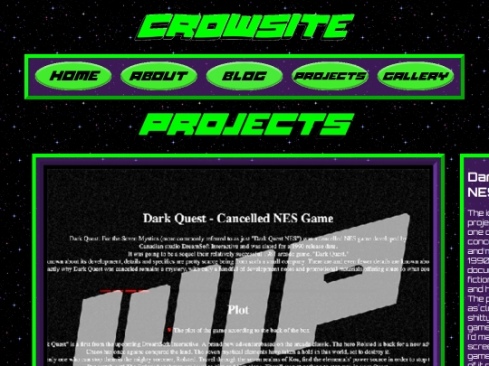 projects screenshot