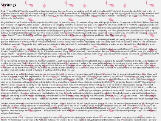 writing screenshot