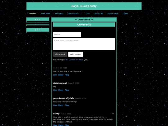 guestbook screenshot