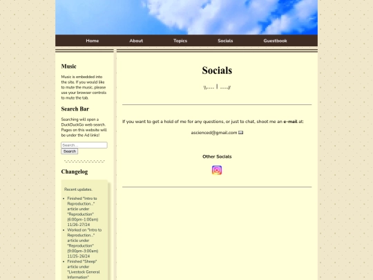 socials screenshot
