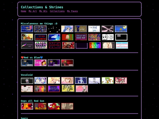 Collections screenshot