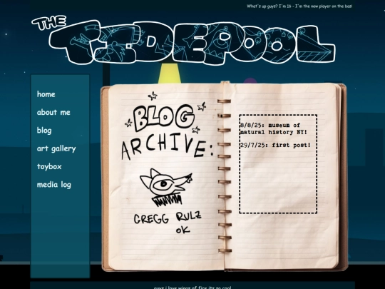 blog screenshot