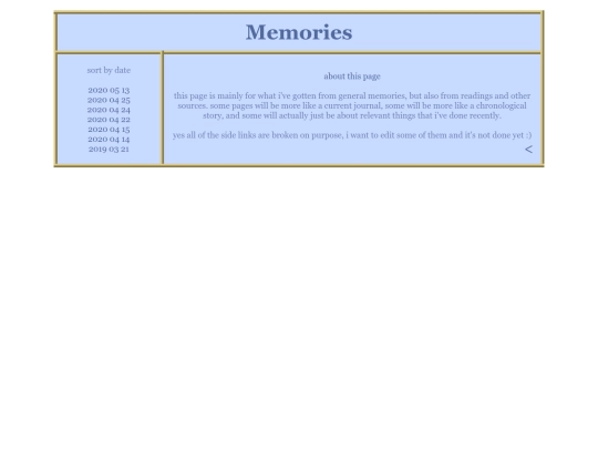 memories screenshot