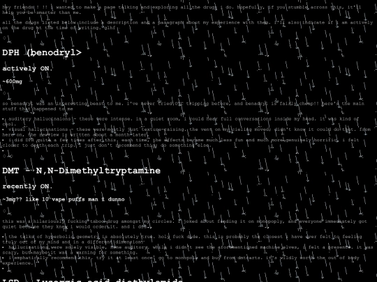 substances screenshot