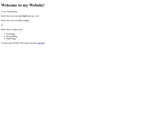 index screenshot