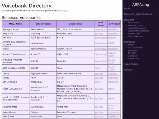 en/directories/voicebanks screenshot