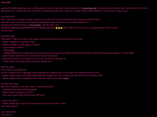 updates screenshot