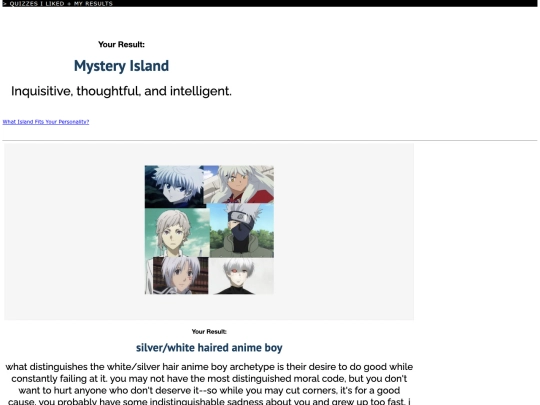 quizzes screenshot