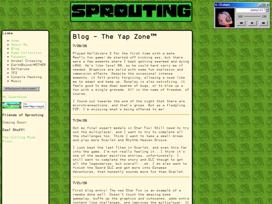 blog screenshot