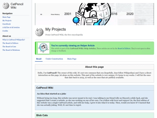 projects screenshot