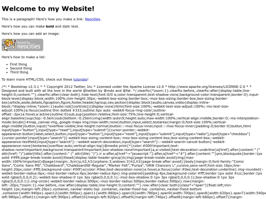 index screenshot