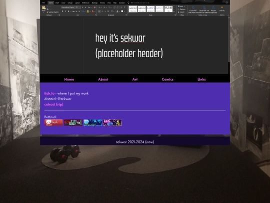 links screenshot