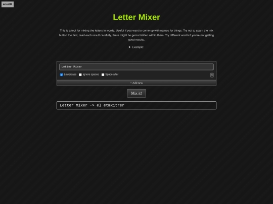 lettermixer screenshot
