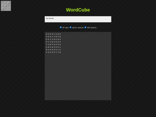 wordcube screenshot