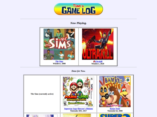 shrines/gamelog screenshot