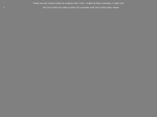 projects screenshot