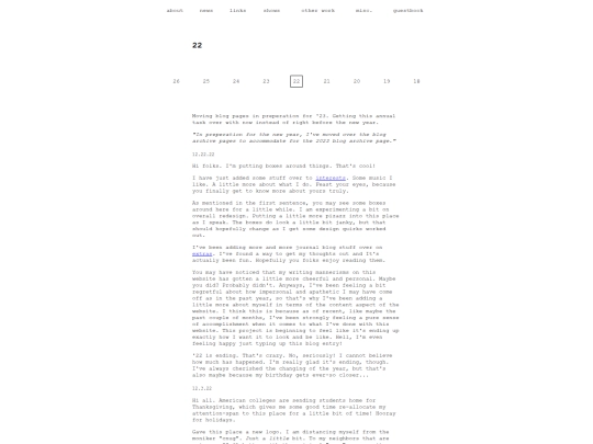 blogarchive2022 screenshot
